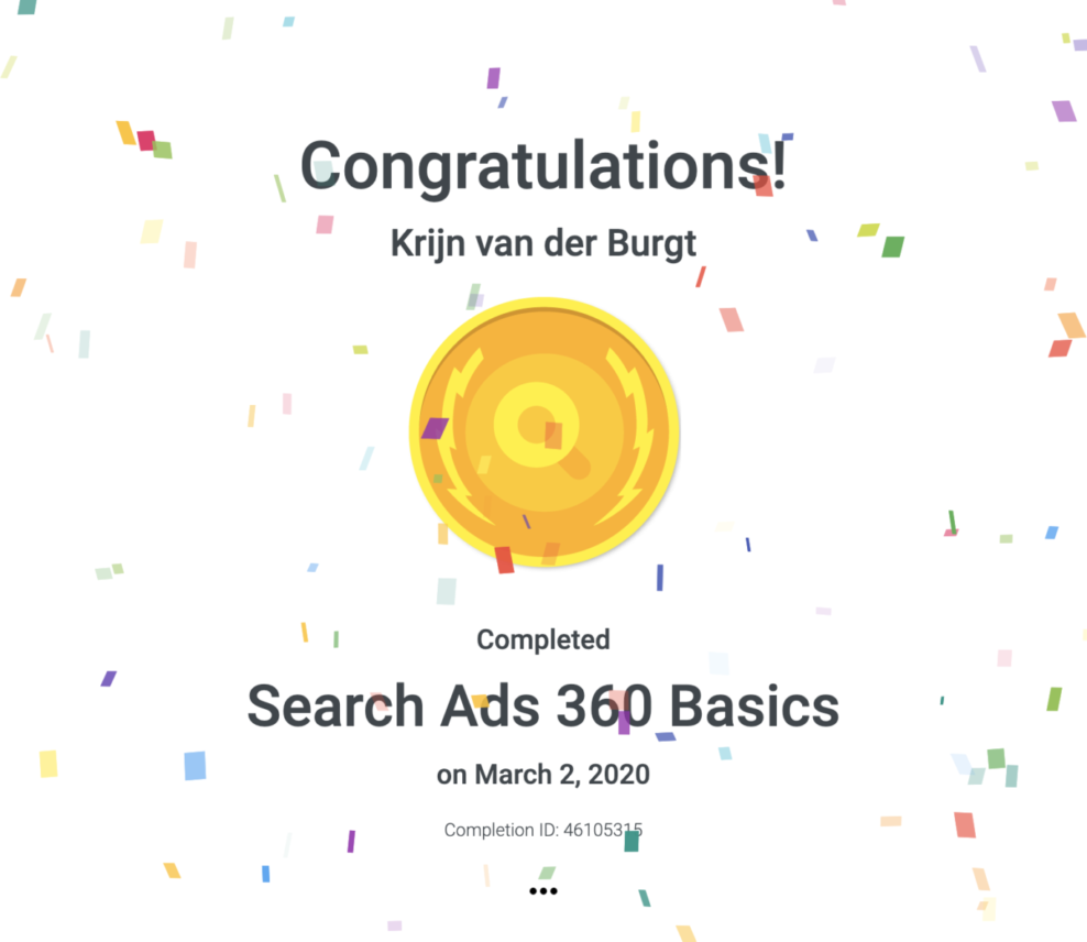 Google Ads certificaat 360