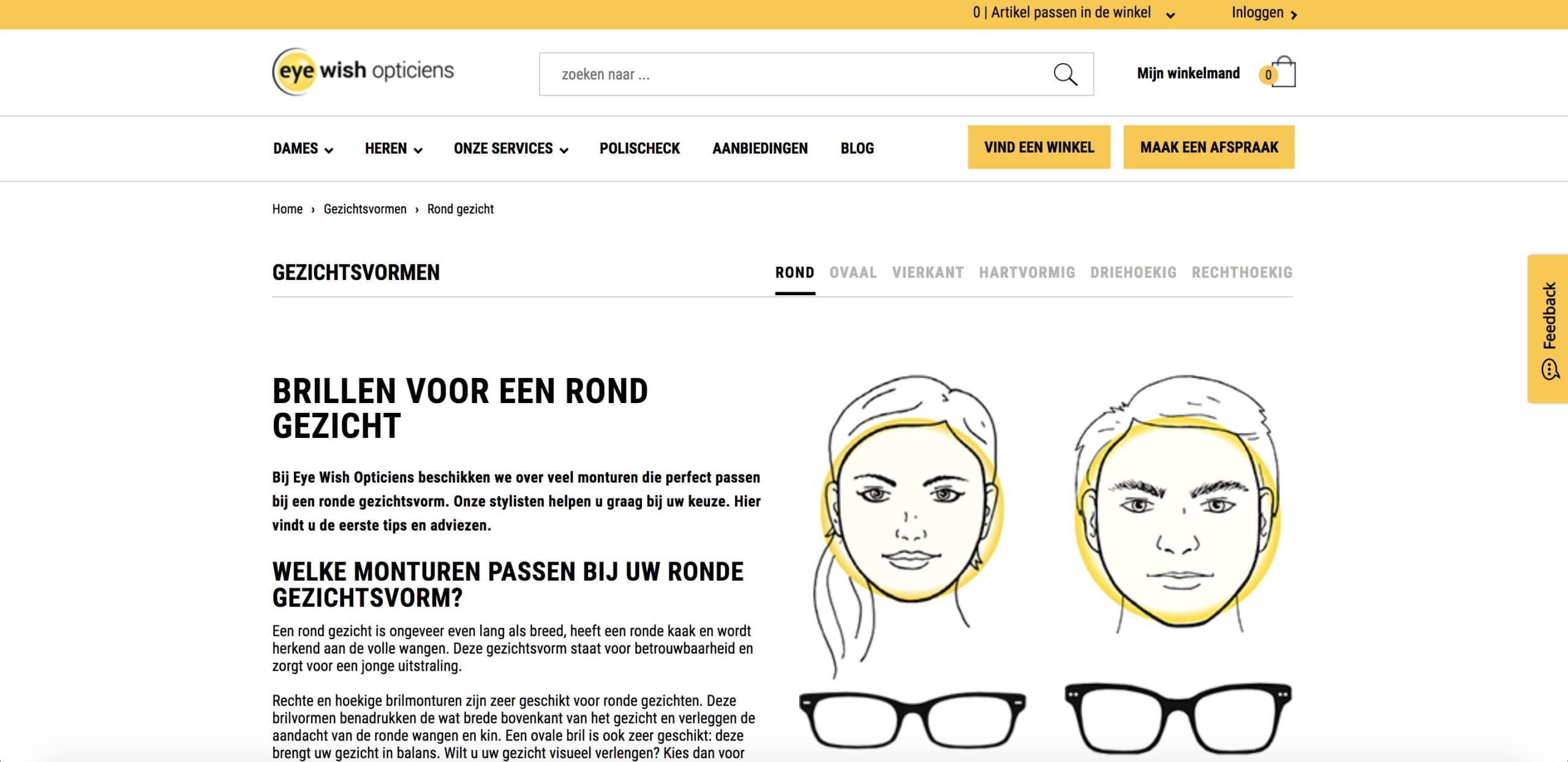 Advertentie met passende landing page