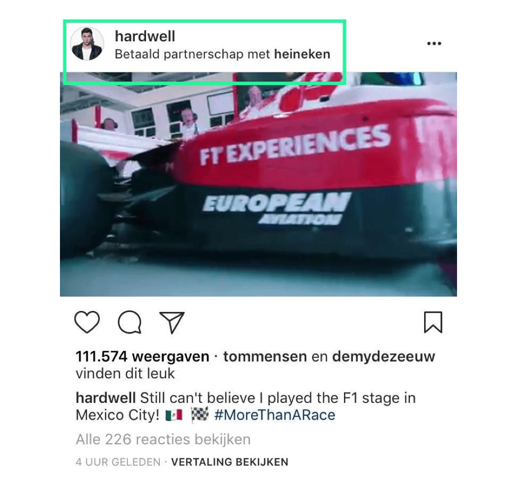 gesponsorde content